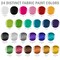 U.S. Art Supply; 24 Color Permanent Acrylic Fabric Paint Set, 2oz, with 7 Brushes - Textile Paints for Clothes, Denim, Canvas, Upholstery & Furniture - Permanent Fabric Paints; Category:Fabric Paint; Image:5